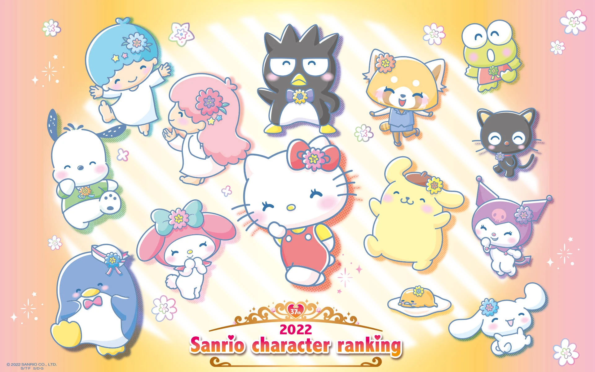 Các nhân vật Sanrio vui vẻ