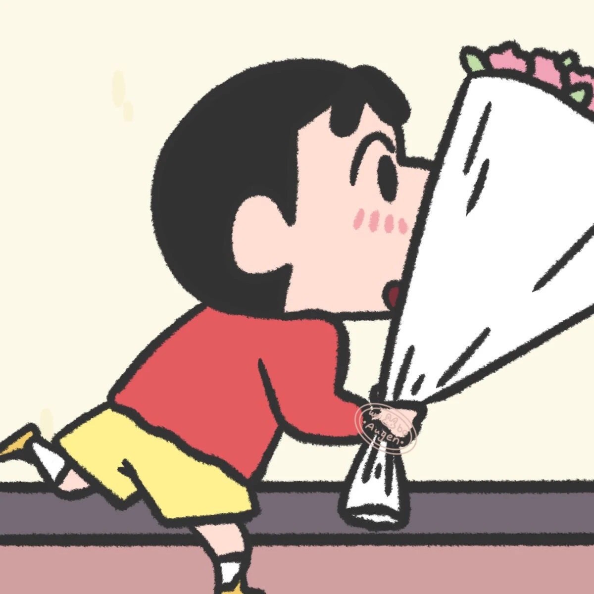 Hình ảnh cặp đôi Shin cute