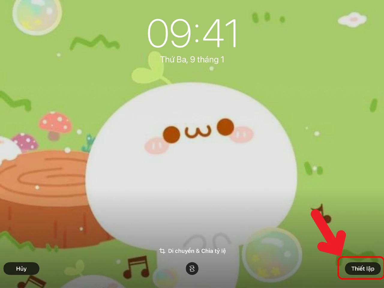 Hình nền cute cho iPad