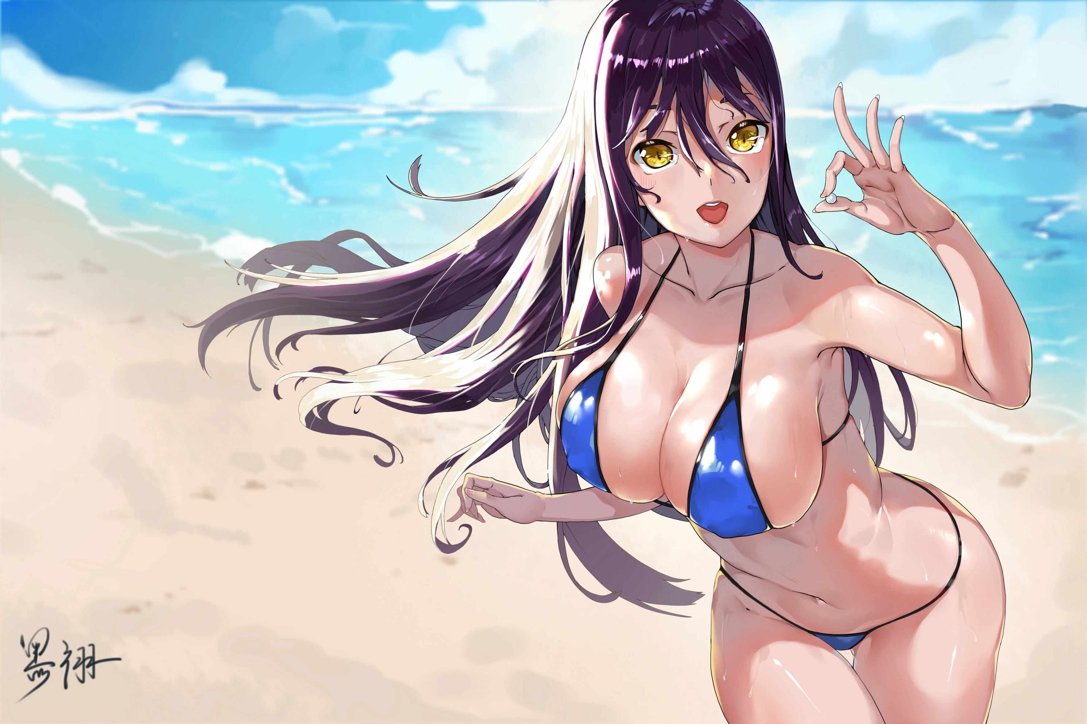 Anime Girl with Swimwear