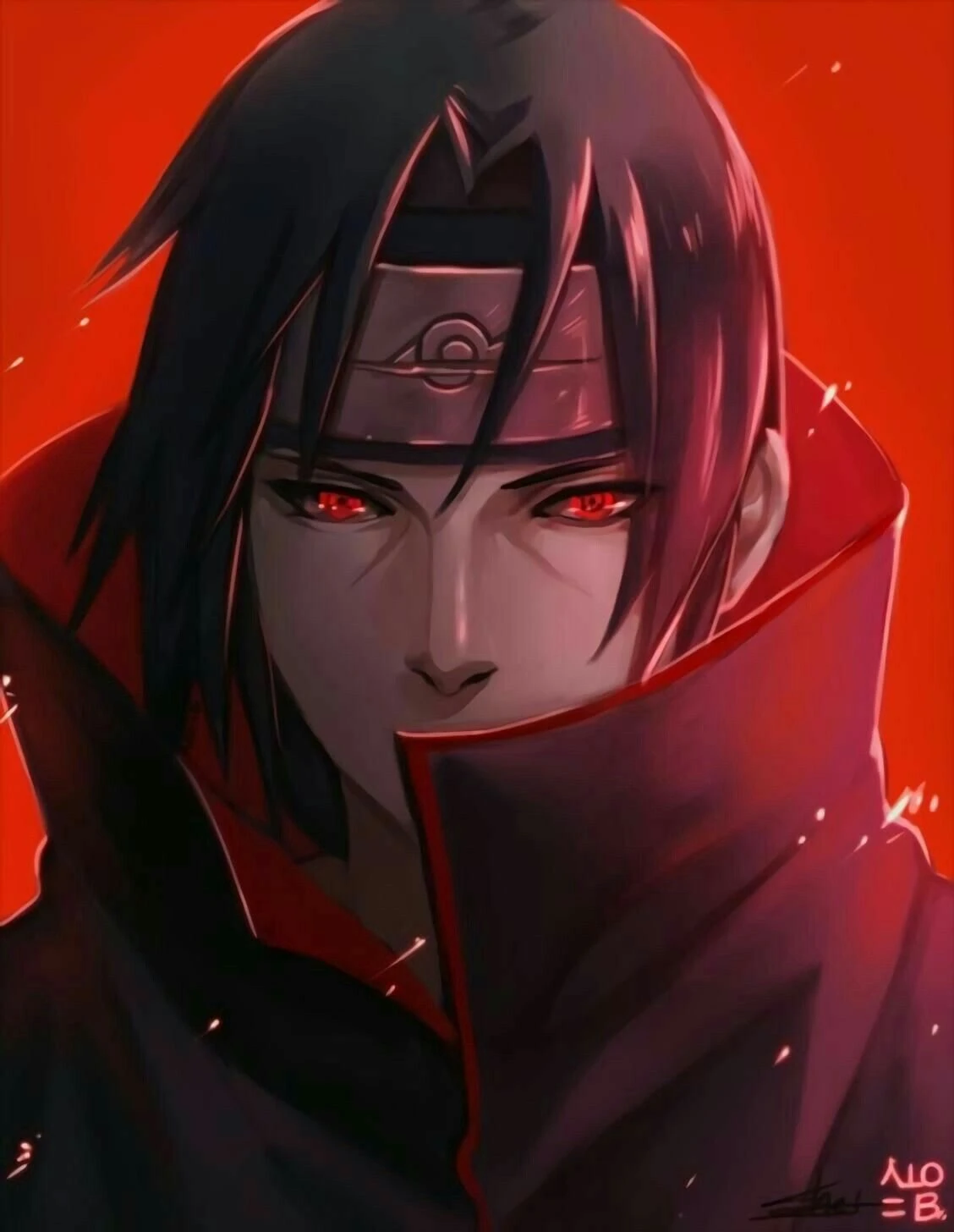 Ảnh Itachi với Mangekyou Sharingan