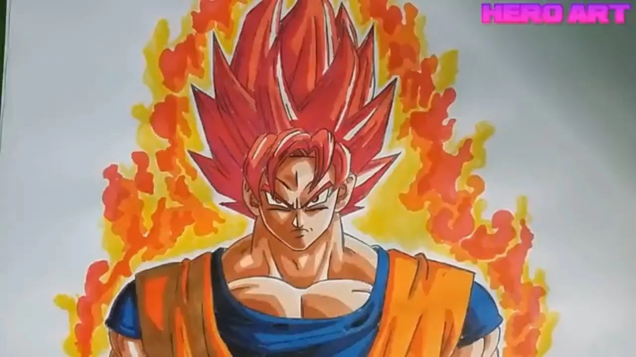 Hình ảnh Goku với năng lượng