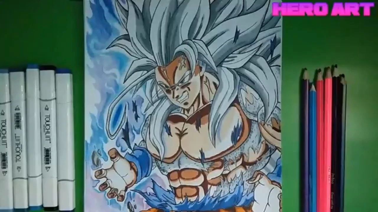 Hình ảnh Goku với màu sắc