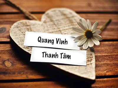 Khung ảnh chữ đôi