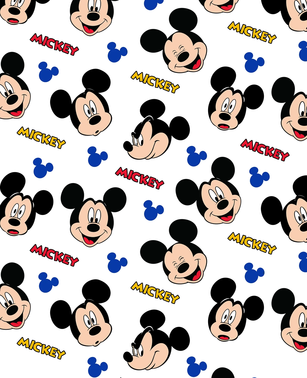 Hình nền chuột Mickey trên nền trắng