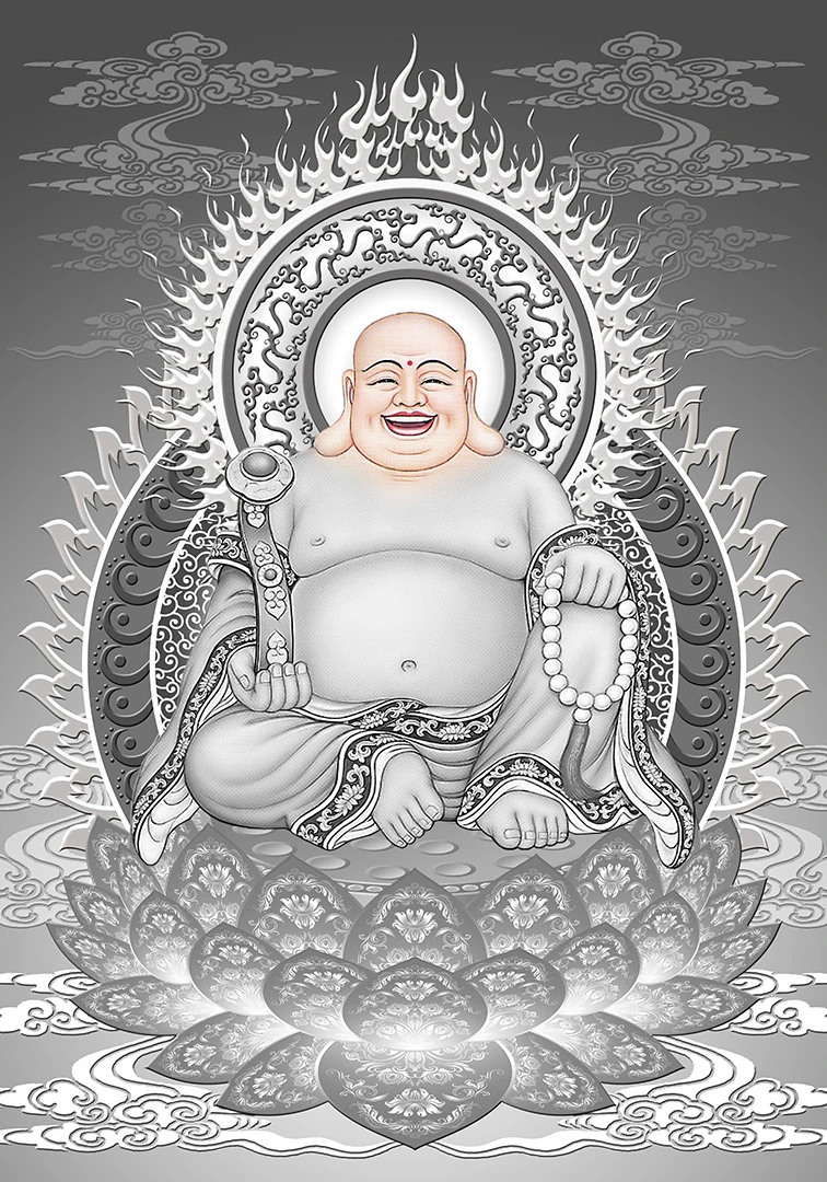 Hình Phật Đen Trắng Đẹp