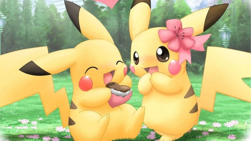 Pikachu trong không gian hoạt hình