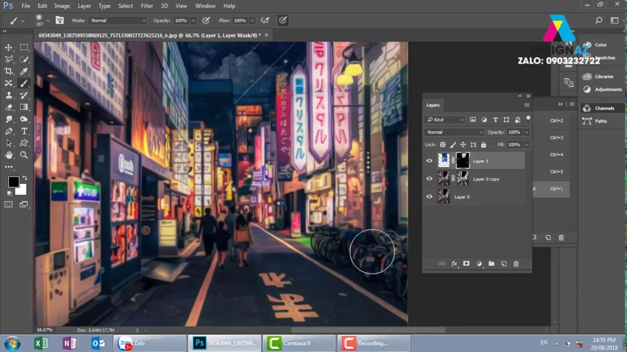 Một ví dụ về hiệu ứng Anime trong Photoshop