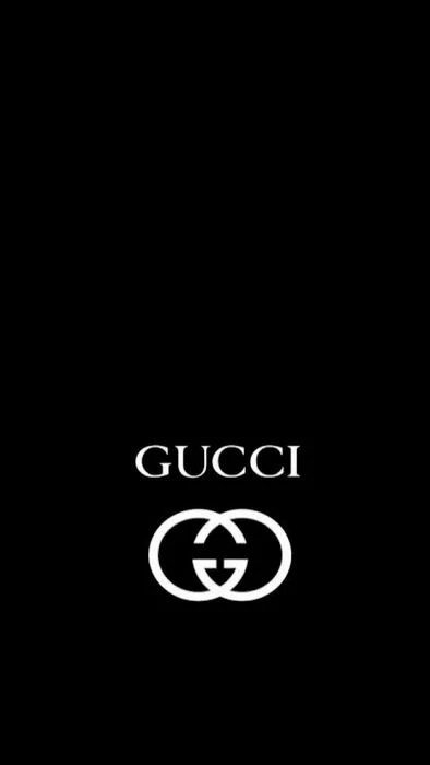 Gucci logo trên nền đen