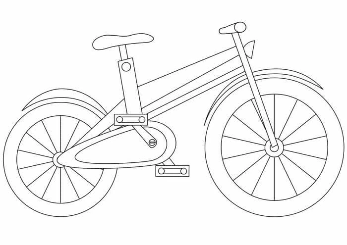 Hình ảnh chiếc xe đạp đồ chơi để trẻ em tô màu