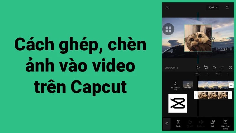 Chọn ảnh cần ghép