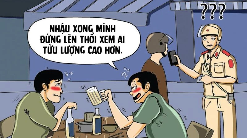 Hình ảnh say rượu bá đạo