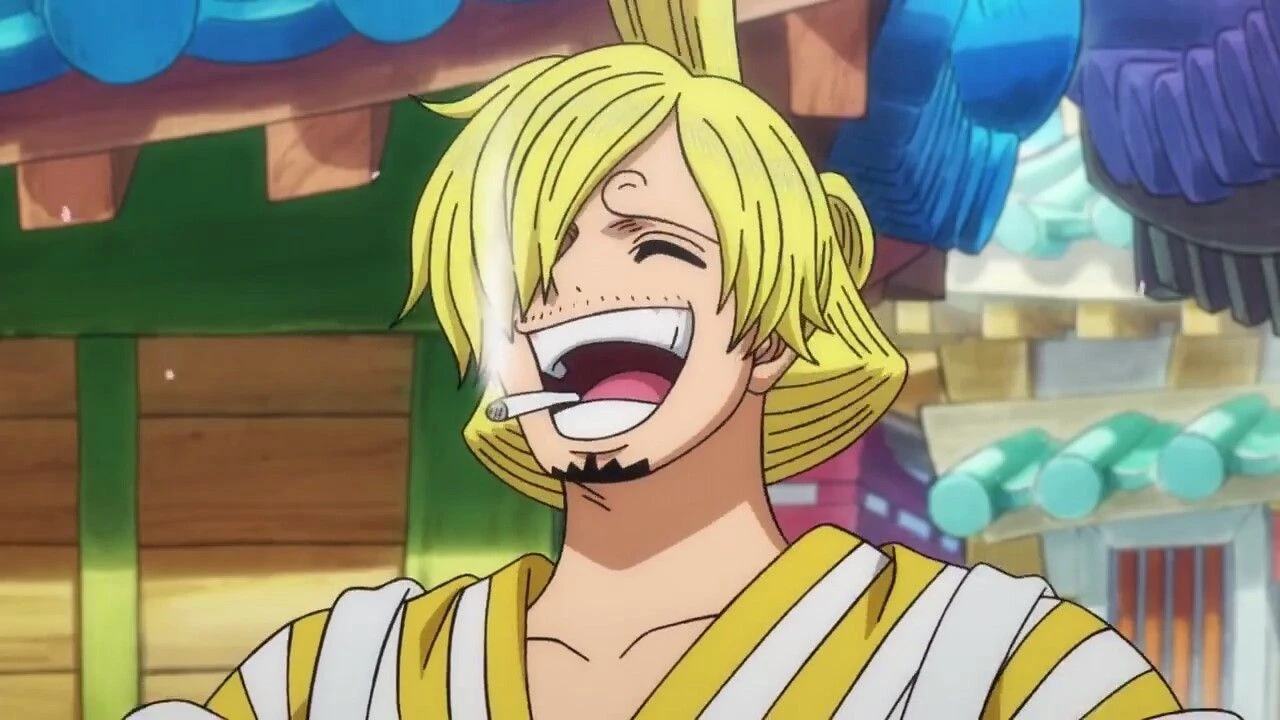 Sanji cười rạng rỡ