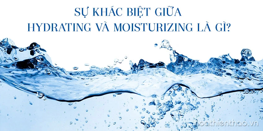 Sự khác biệt giữa Hydrating và Moisturizing