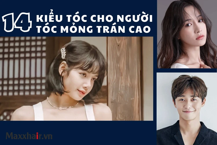 Tóc layer ngắn cho người trán cao