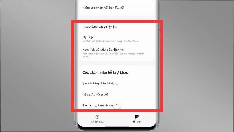 Hình ảnh về dịch vụ bảo hành Samsung Care+