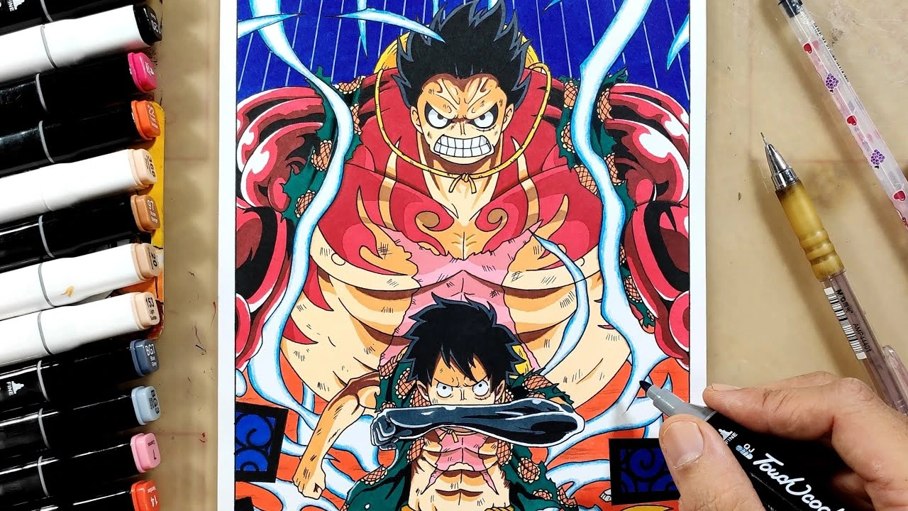 Hình ảnh phác thảo Luffy