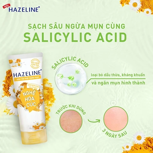 Giới thiệu sản phẩm Hazeline nghệ hoa cúc