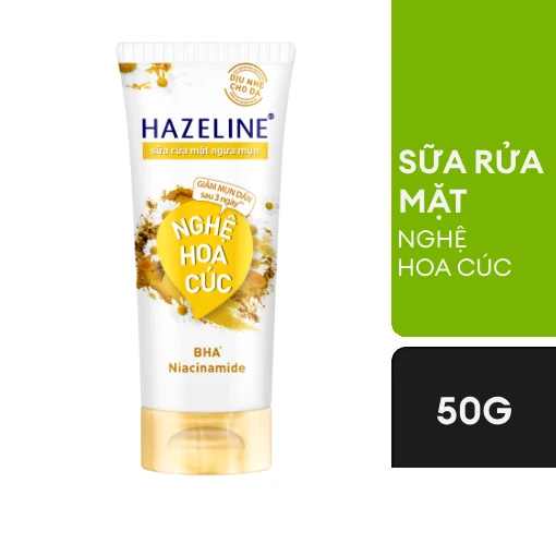 Sữa rửa mặt Hazeline nghệ hoa cúc 50g