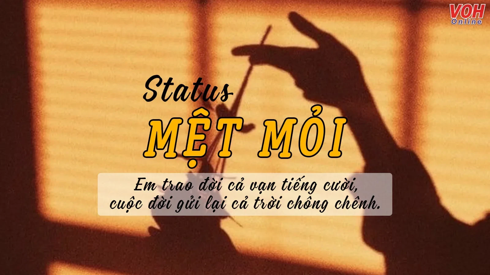 Hình ảnh mệt mỏi