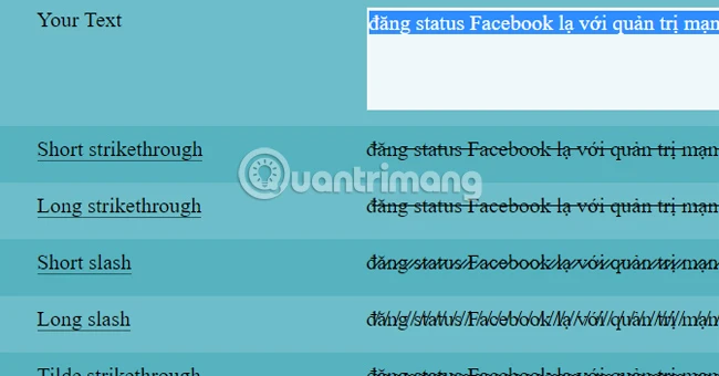 Viết chữ kiểu FB