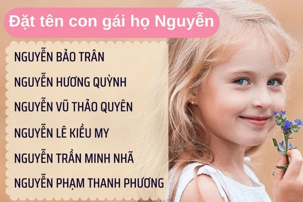 Tên con gái đẹp và ý nghĩa