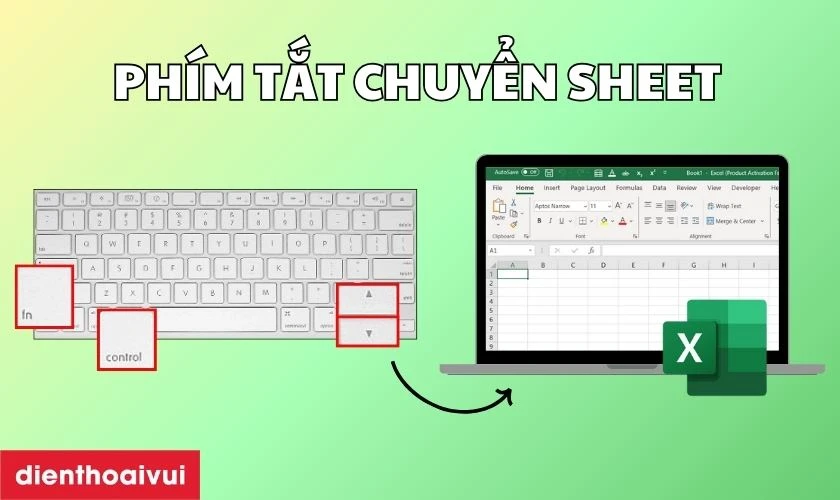 Phím tắt chuyển sheet thumbnail