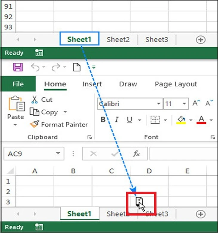 Cách sao chép và di chuyển sheet