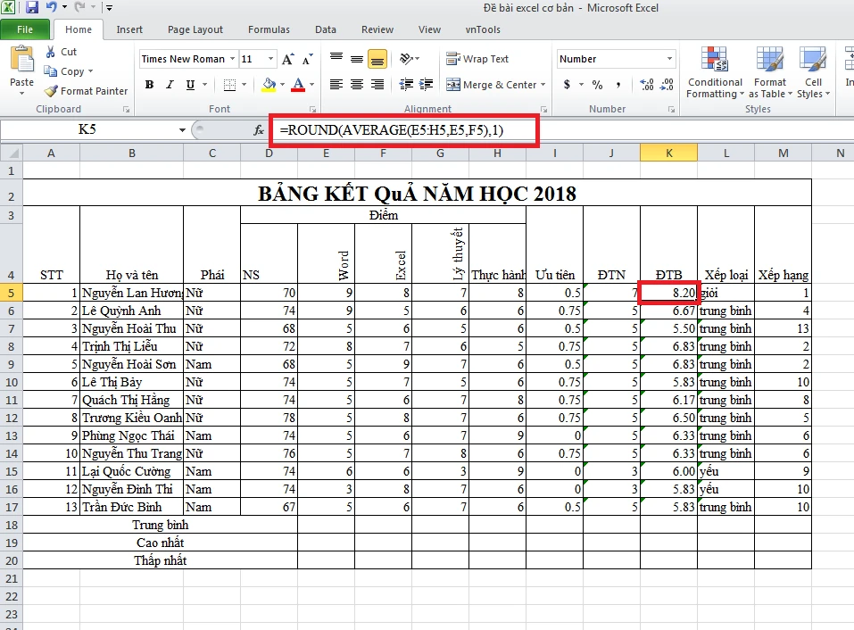 Hàm FLOOR trong Excel