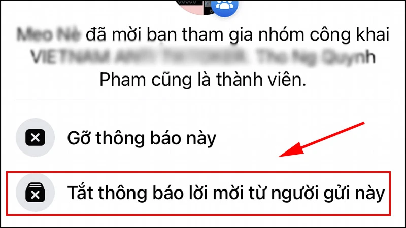 Thay đổi cài đặt nhóm