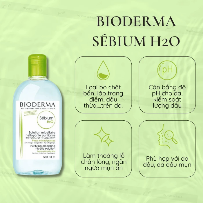 Nước tẩy trang Bioderma Sébium