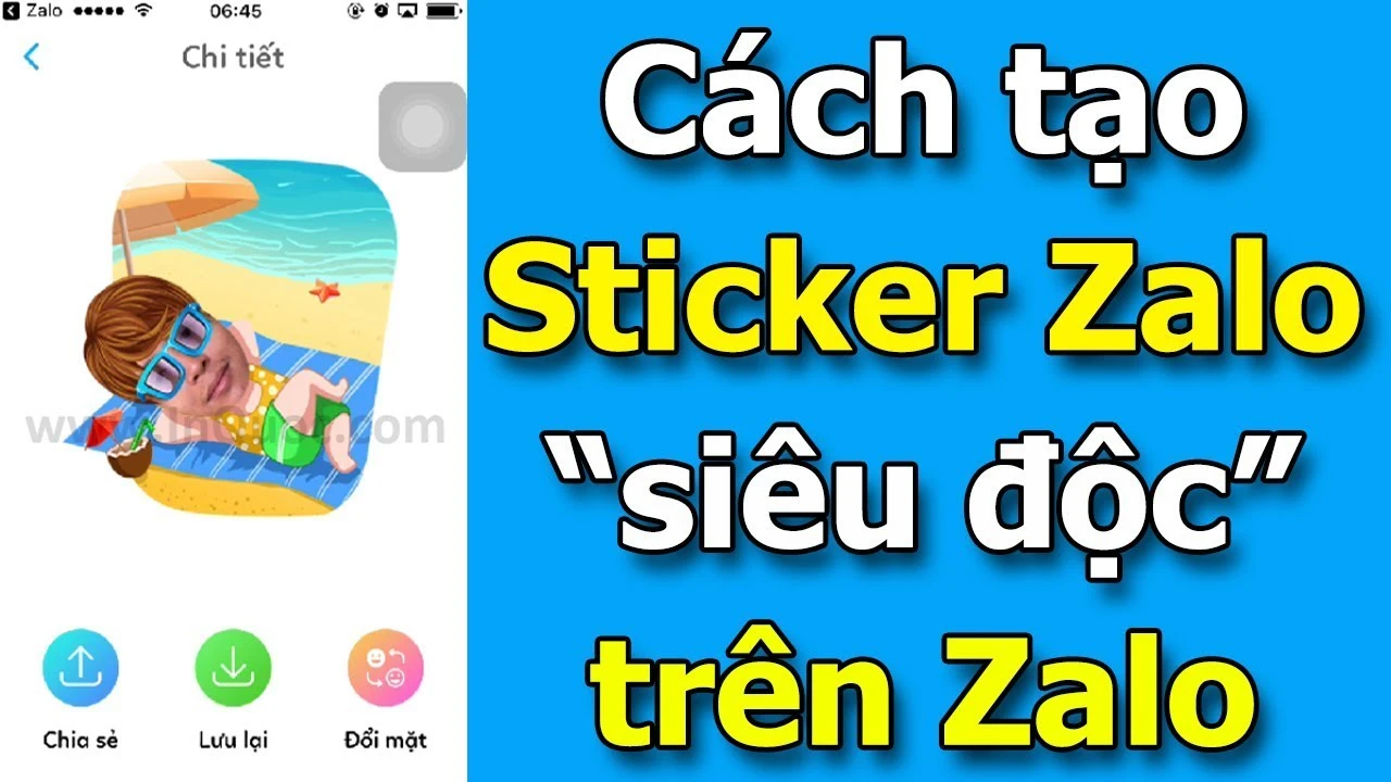 Sticker cá nhân hóa trên Zalo