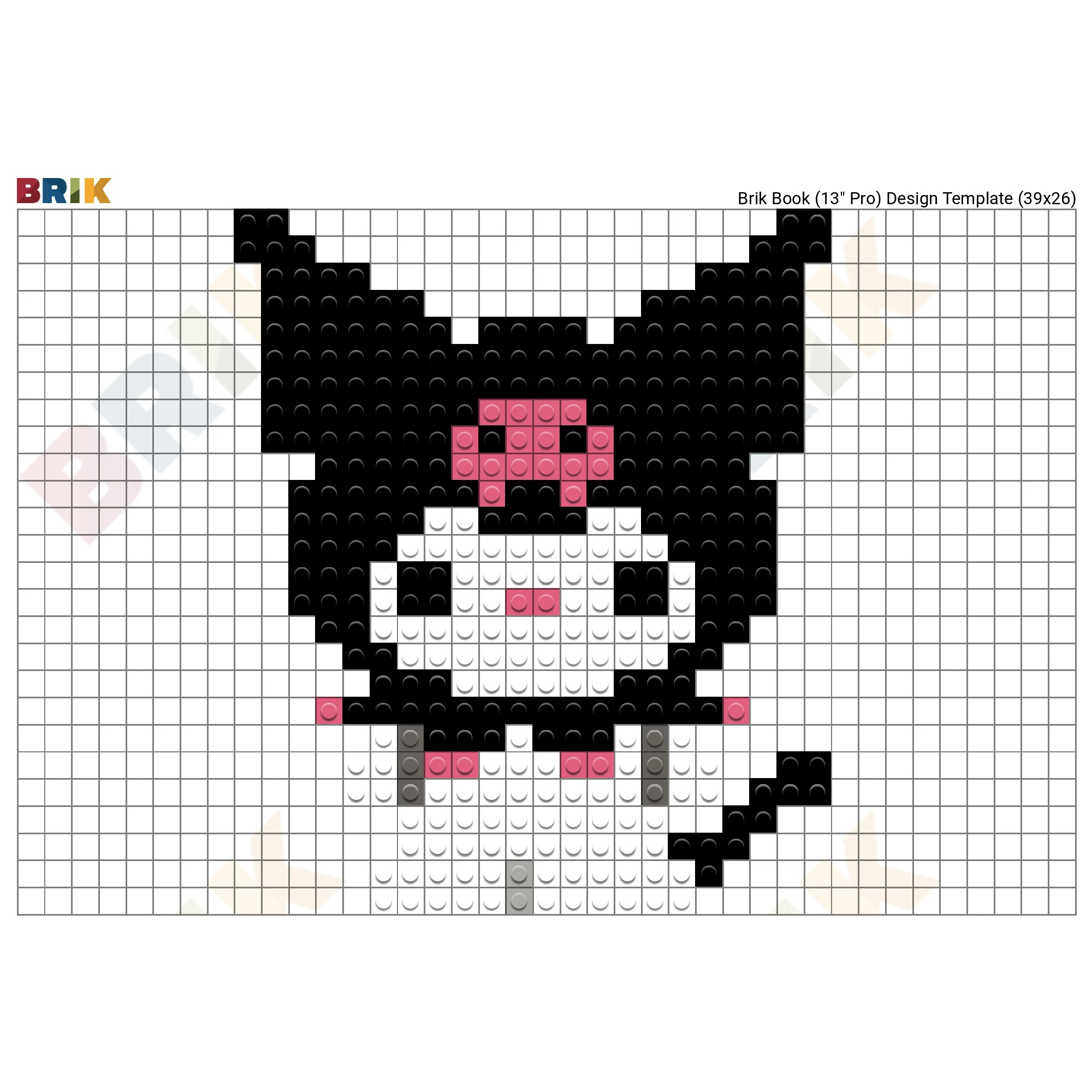 Kuromi Pixel Art