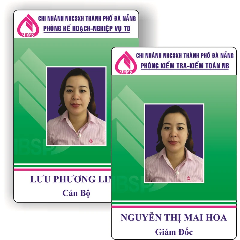 Mẫu thẻ nhân viên đẹp