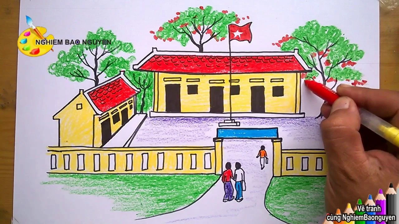Cổng trường đẹp
