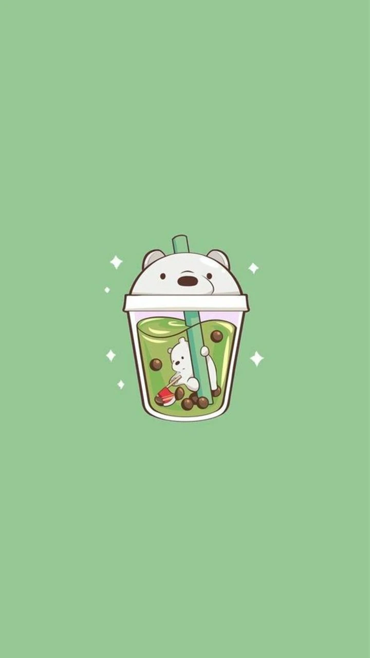 Hình nền xanh lá cute cho điện thoại