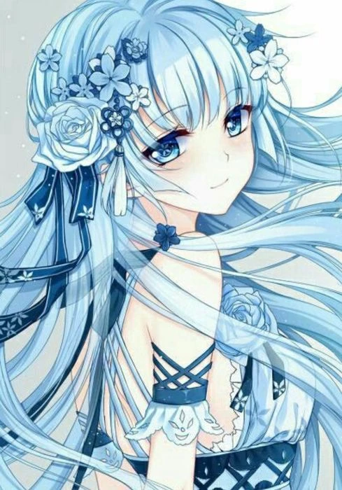 Anime với sắc xanh nước biển