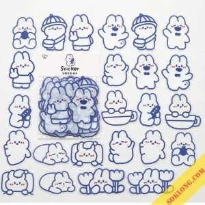 Sticker gấu cute đáng yêu
