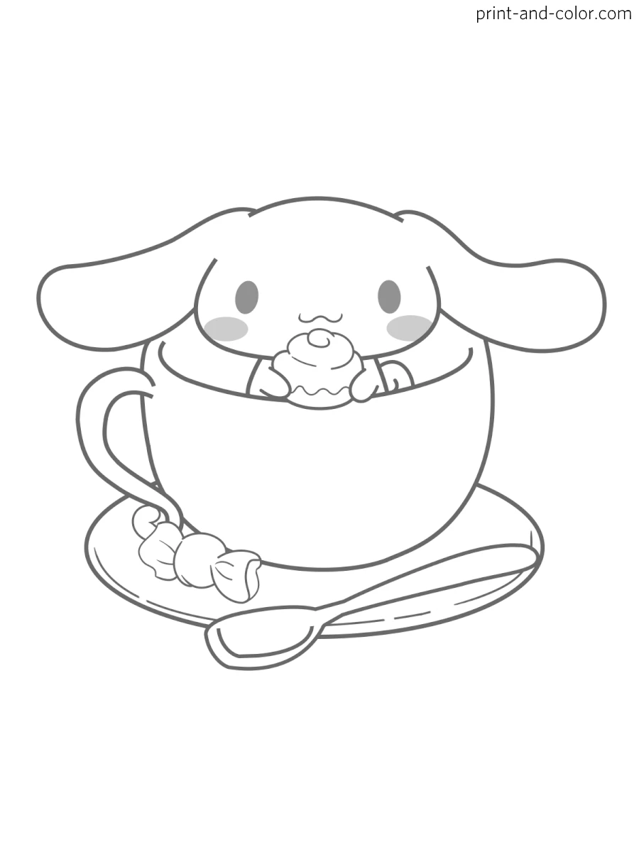 Cinnamoroll coloring page