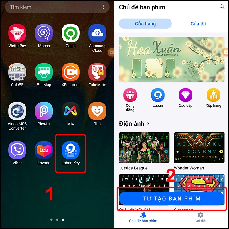 Giao diện Gboard