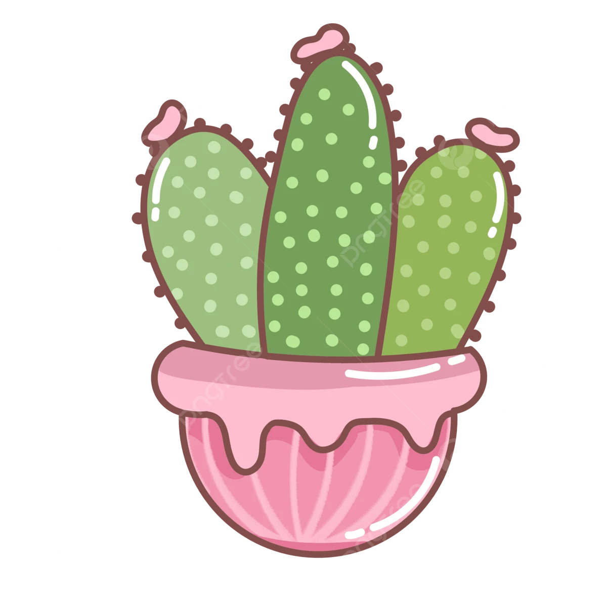 Sticker xương rồng 3