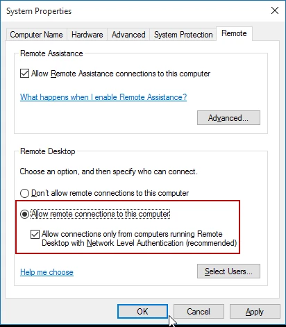 Hướng dẫn Remote Desktop