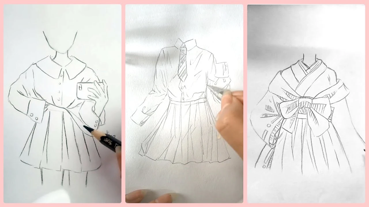Vẽ Quần Áo Anime Đẹp