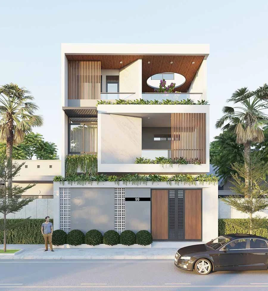 Mẫu Thiết Kế Nhà Phố Hiện Đại