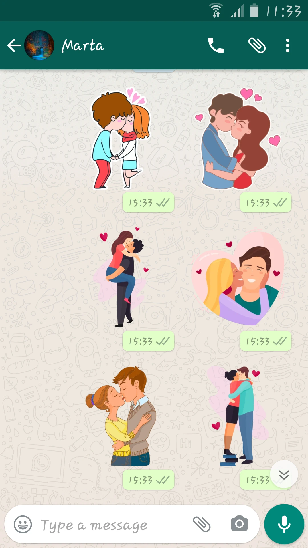 Romantic Stickers