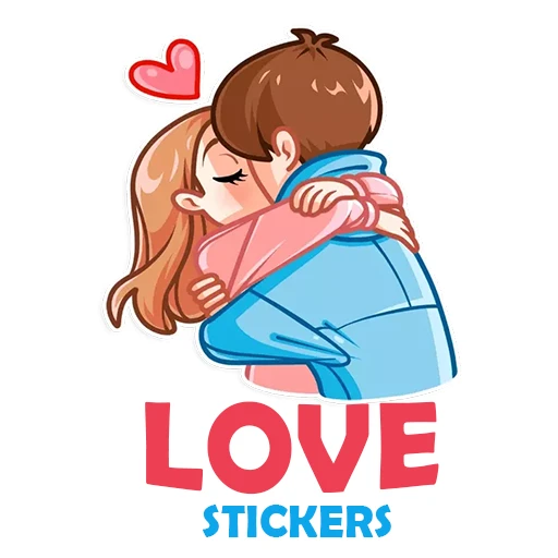 Romantic Kiss Stickers