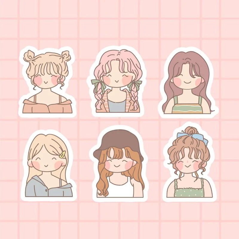 Sticker chibi dễ thương