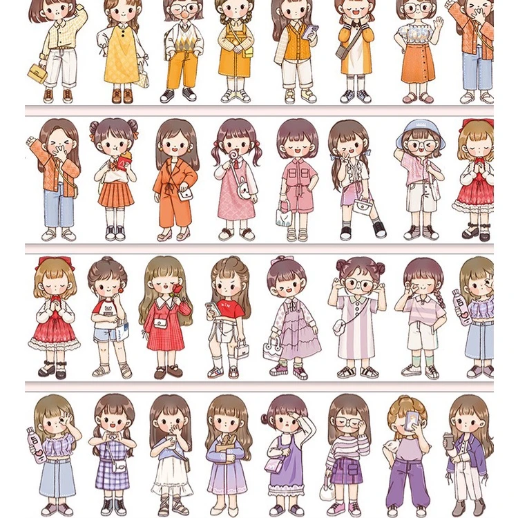 Sticker cô gái chibi