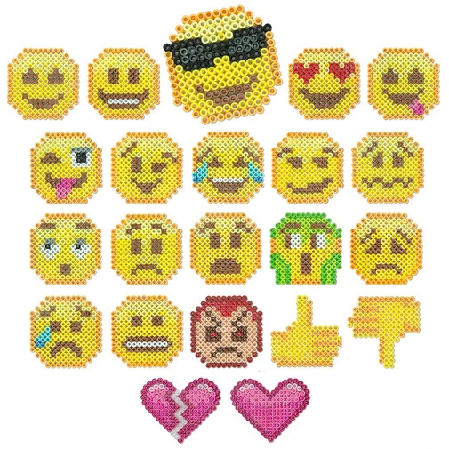 Mẫu thiết kế emoji từ hạt nhựa