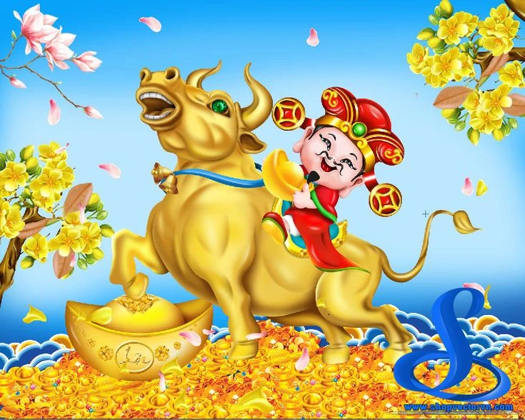 Hình nền trâu vàng